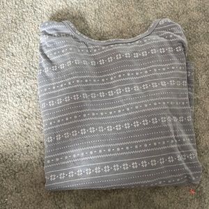 girls thermal pj top